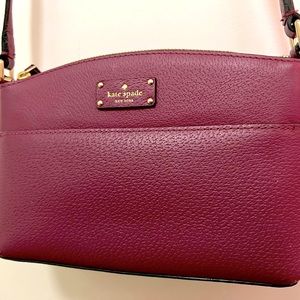 Kate Spade Cranberry Shoulder Strap Crossbody purse in excellent condition